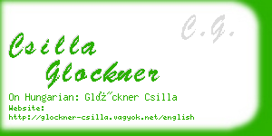 csilla glockner business card